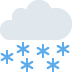 cloud with snow emoji