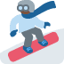 snowboarder: dark skin tone emoji
