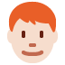 man: light skin tone, red hair