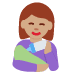 woman feeding baby: medium skin tone