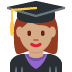 woman student: medium skin tone