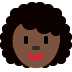 woman: dark skin tone, curly hair