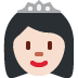 princess: light skin tone emoji