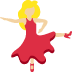 woman dancing: medium light skin tone emoji