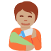 person feeding baby: medium skin tone