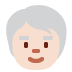 older person: light skin tone emoji
