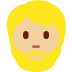 person: medium light skin tone, beard emoji