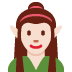 woman elf: light skin tone emoji