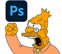 old man yells at photoshop