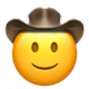 slightly smiling cowboy