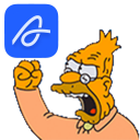 old man yells at air