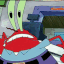 mr krabs foaming at the mouth