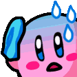 Nervous Kirby emoji