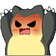 Screaming Angry Snorlax emoji