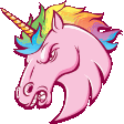 Unicorn Laser Eyes emoji