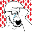 Wojak Heart Crying emoji