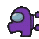 purple amongus dance