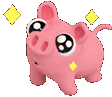 pig sparkle eyes