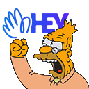 old man yells at hey