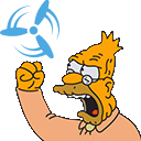 old man yells at concourse