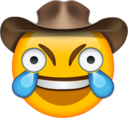 cowboy laughing crying