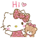 hello kitty hi bear hug