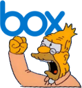 old man yells at box