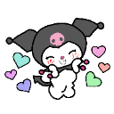 kuromi  9 photo sticker transpar